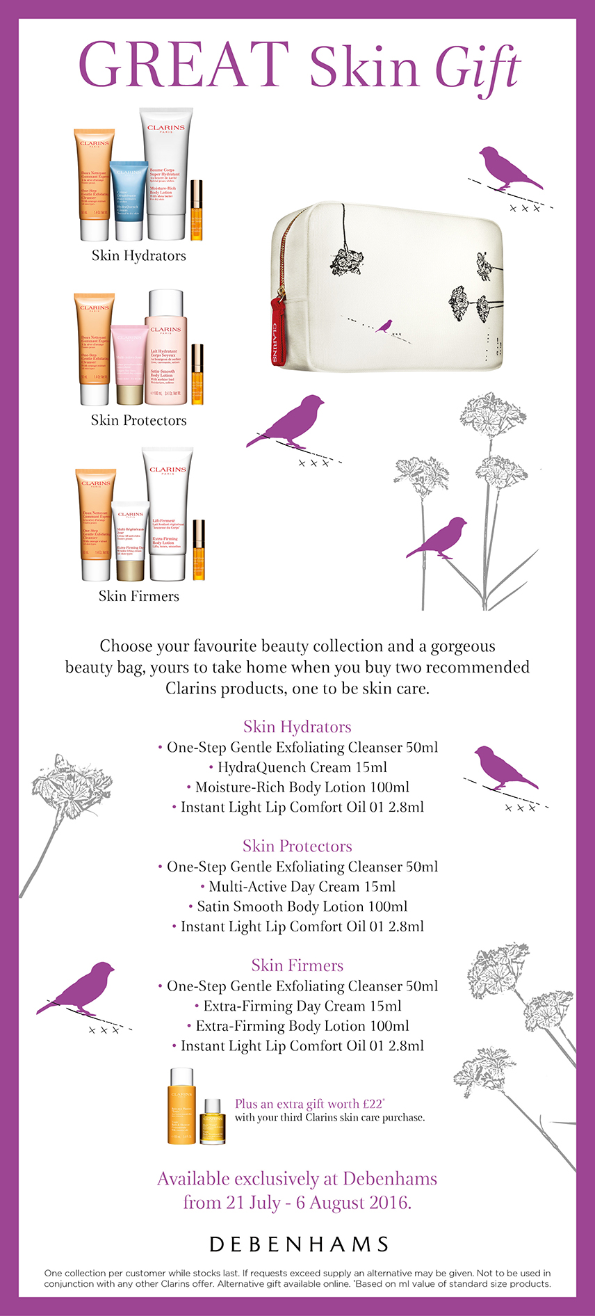 Debenhams Great Skin Gift Clarins 